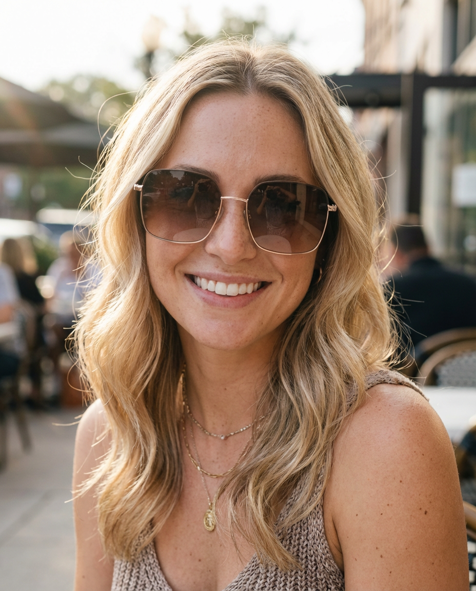 Boléro Celesta — Oversized Square Polarized Sunglasses-17