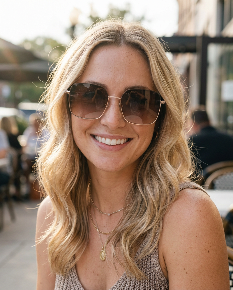 Boléro Celesta — Oversized Square Polarized Sunglasses-17