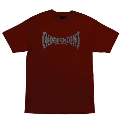 Independent 'Skulls' Tee - Wine-1