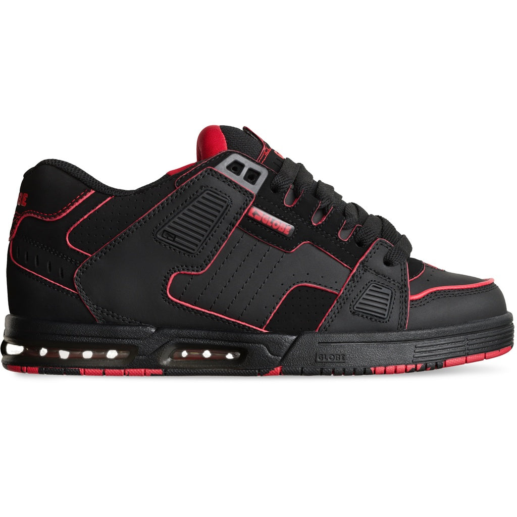 Globe 'Sabre' Shoes - Black/Red/Mosaic-1