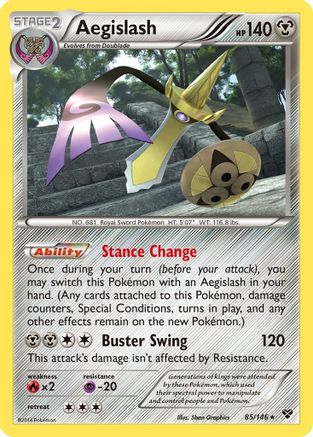 Aegislash (85)/146 - XY Base Set Reverse Holofoil