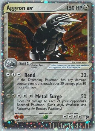 Aggron ex/100 - Sandstorm Holofoil-1