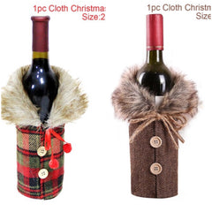 Christmas Decorations Christmas Wine Bottle Socks-12