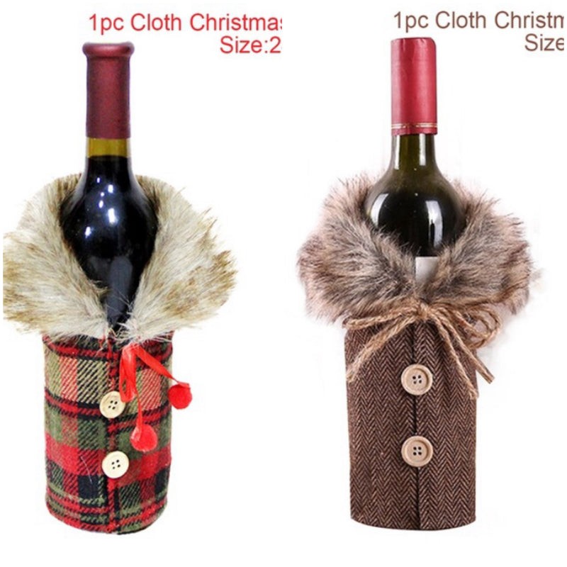 Christmas Decorations Christmas Wine Bottle Socks-12