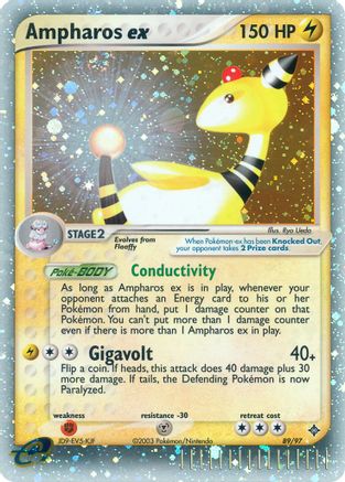 Ampharos ex/97 - Dragon Holofoil-1