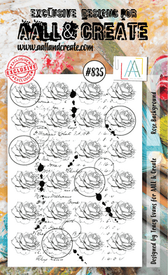 AALL and Create Stamp Set - 835 - Rose Background-1