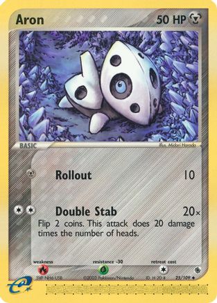 Aron - 25/109/109 - Ruby and Sapphire Reverse Holofoil-1