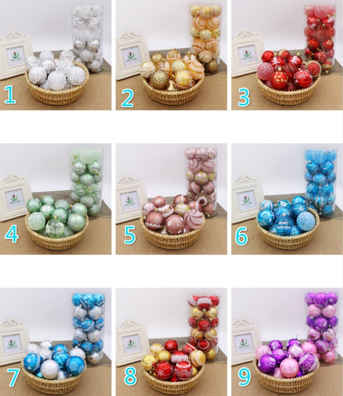 Christmas Tree Ball Ornaments 6cm, Bright Holiday Decorations-3