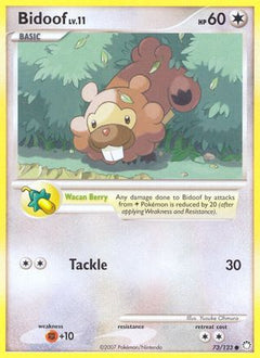 Bidoof 73/123 - Mysterious Treasures Reverse Holofoil-1