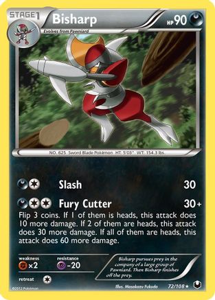 Bisharp (72)/108 - Dark Explorers Reverse Holofoil-1