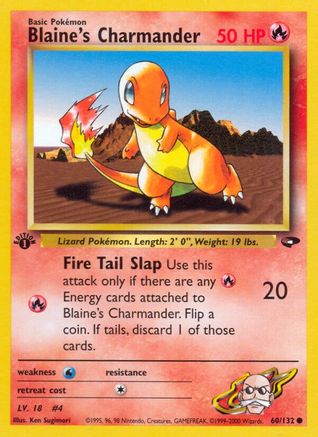 Blaine's Charmander 60/132 - Gym Challenge Unlimited-1