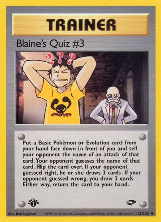 Blaine's Quiz #3 112/132 - Gym Challenge Unlimited-1