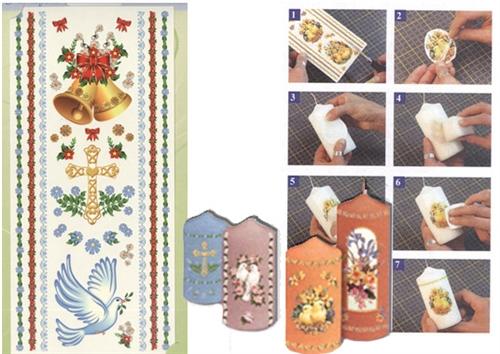 Candle Transfers - Bell, Cross, Pigeon and Border-1
