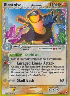 Blastoise (Delta Species) 2/100 - Crystal Guardians Reverse Holofoil-1