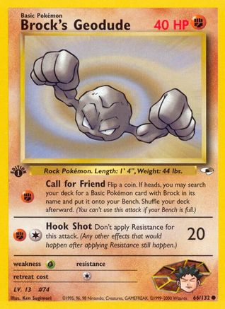 Brock's Geodude (66) 66/132 - Gym Heroes-1
