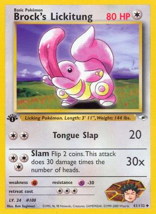 Brock's Lickitung 41/132 - Gym Heroes Unlimited-1