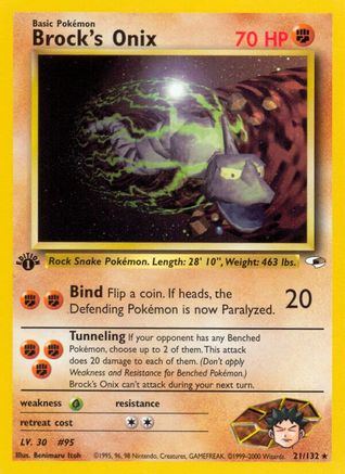 Brock's Onix (21) 21/132 - Gym Heroes-1