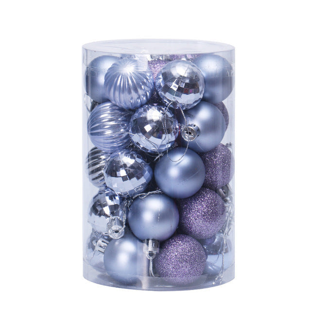 34 Christmas Ball Set 4cm Christmas Ornaments-19