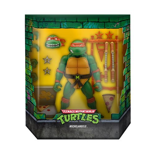 Teenage Mutant Ninja Turtles – Michelangelo ULTIMATES! • 7" Scale Action Figure (UPC: 840049808027)
