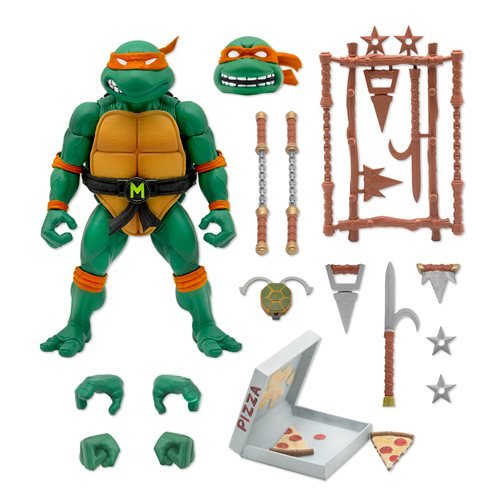 Teenage Mutant Ninja Turtles – Michelangelo ULTIMATES! • 7" Scale Action Figure (UPC: 840049808027)