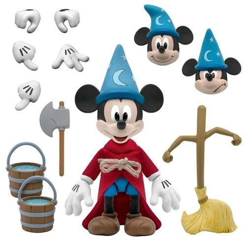 Disney Ultimates – Figura de acción de 7 pulgadas de Mickey Mouse Aprendiz de Brujo de Fantasía (UPC: 840049810648)