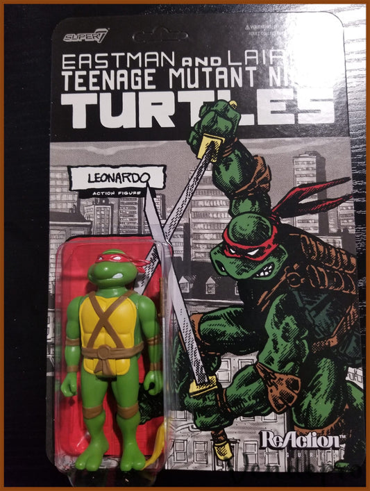 Super7 ReAction – TMNT Leonardo (Mirage Variant, UPC: 840049812208)