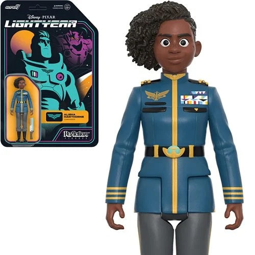 Super7 – Lightyear ReAction: Figura de acción de Alisha Hawthorne de 3,75 pulgadas (UPC: 840049821149)