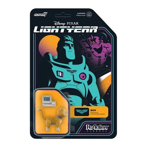 Super7 – Figura ReAction de 3.75 pulgadas de Sox de Lightyear (UPC: 840049821163)