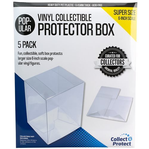 6‑Inch Vinyl Collectible Collapsible Protector Box – 5‑Pack (UPC: 840417109145)