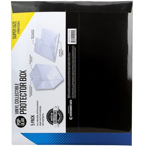 6‑Inch Vinyl Collectible Collapsible Protector Box – 5‑Pack (UPC: 840417109145)