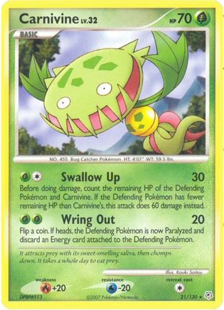 Carnivine/130 - Diamond and Pearl Reverse Holofoil-1