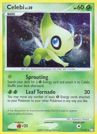 Celebi/123 - Mysterious Treasures Holofoil-1