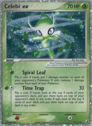 Celebi ex/115 - Unseen Forces Holofoil-1