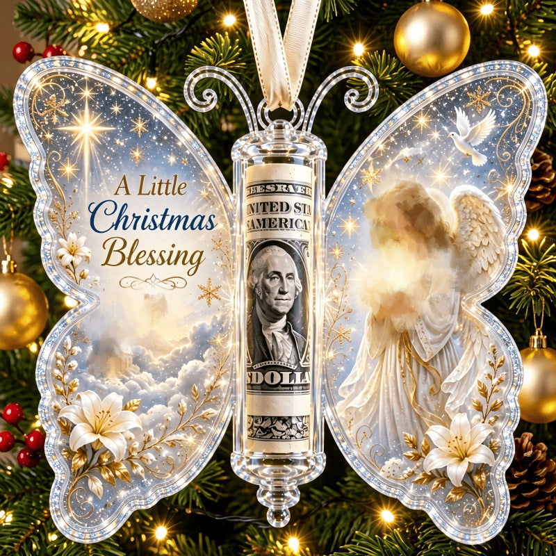 Christmas Butterfly Cash Gift Ornament-6