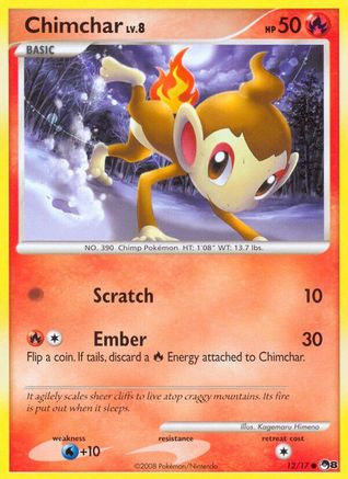 Chimchar 12/17 - POP Series 8 Reverse Holofoil-1