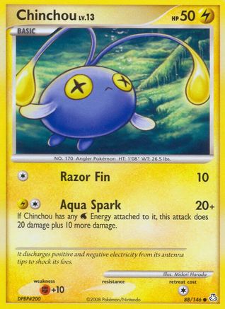 Chinchou (88)/146 - Legends Awakened Reverse Holofoil-1