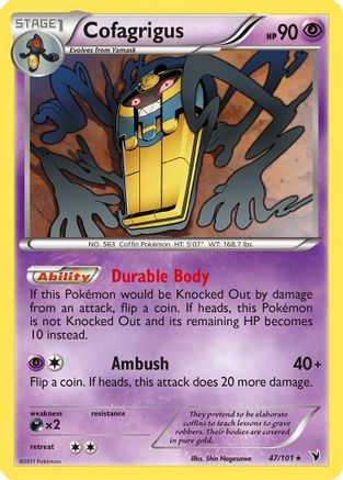 Cofagrigus (47)/101 - Noble Victories Reverse Holofoil-1