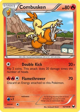 Combusken/108 - Dark Explorers Reverse Holofoil-1