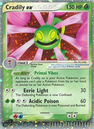 Cradily ex/95 - Team Magma vs Team Aqua Holofoil-1