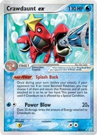 Crawdaunt ex/110 - Holon Phantoms Holofoil-1