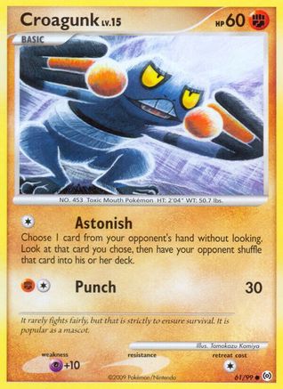Croagunk 61/99 - Arceus Reverse Holofoil-1