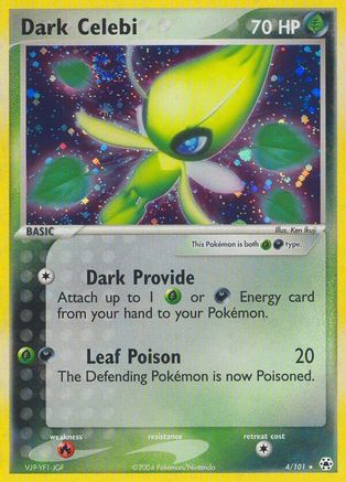 Dark Celebi 4/101 - Hidden Legends Holofoil-1