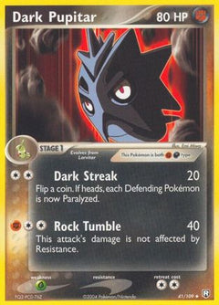 Dark Pupitar - 041/109 41/109 - Team Rocket Returns Reverse Holofoil-1