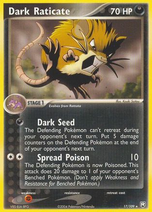 Dark Raticate 17/109 - Team Rocket Returns Reverse Holofoil-1