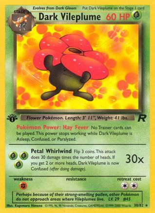 Dark Vileplume (30) 30/82 - Team Rocket Unlimited-1