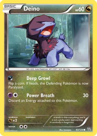 Deino (93)/124 - Dragons Exalted Reverse Holofoil-1