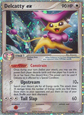 Delcatty ex/100 - Crystal Guardians Holofoil-1
