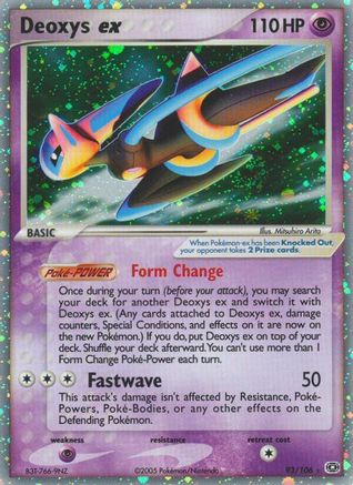 Deoxys ex (Speed Forme)/106 - Emerald Holofoil-1