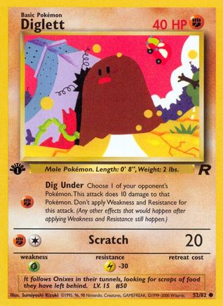 Diglett 52/82 - Team Rocket Unlimited-1
