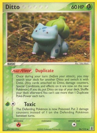 Ditto (Bulbasaur) 36/113 - Delta Species Reverse Holofoil-1